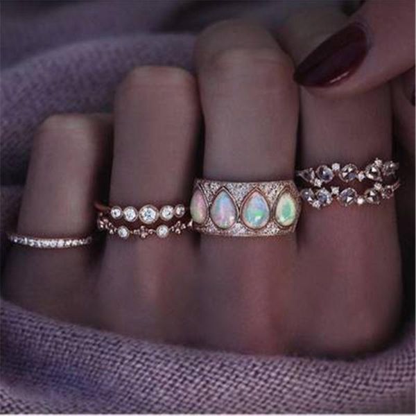 wedding rings 6-piece stylish zircon ring female shiny resin gem office career women cocktail party wear bohemian jewelry, Slivery;golden
wedding rings 6-piece stylish zircon ring female shiny resin gem office career women cocktail party wear bohemian jewelry, Slivery;golden