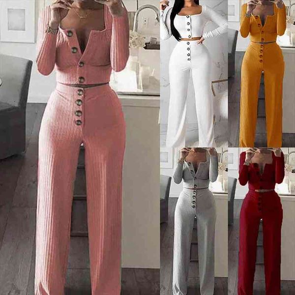 hirigin golden button womens pants hollow out knit wide leg 2 pcs sets casual short sleeve high knitwear suit, White
hirigin golden button womens pants hollow out knit wide leg 2 pcs sets casual short sleeve high knitwear suit, White