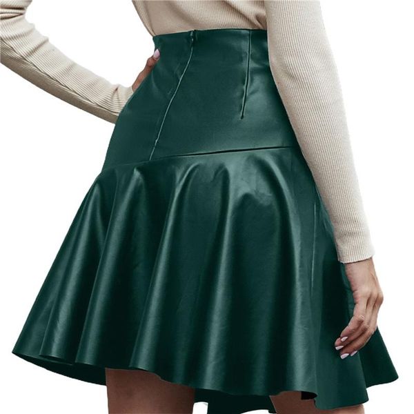 skirts hirigin summer women's faux leather pu mini skirt, 2021 elegant high waist solid color street club ol a-line skater skirt, Black
skirts hirigin summer women's faux leather pu mini skirt, 2021 elegant high waist solid color street club ol a-line skater skirt, Black