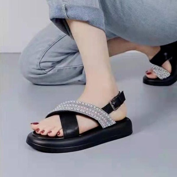 sandals women summer fashion women's 2021 rhinestone beaded platform buckle shoes casual open toe, Black
sandals women summer fashion women's 2021 rhinestone beaded platform buckle shoes casual open toe, Black