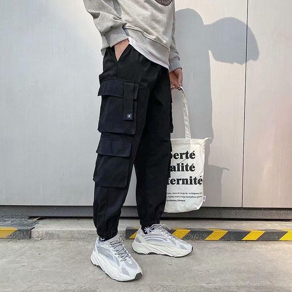 fashion casual 2021 japanese streetwear mens hip hop clothing joggers sports cargo pants linen pockets trousers for male men's, Black
fashion casual 2021 japanese streetwear mens hip hop clothing joggers sports cargo pants linen pockets trousers for male men's, Black