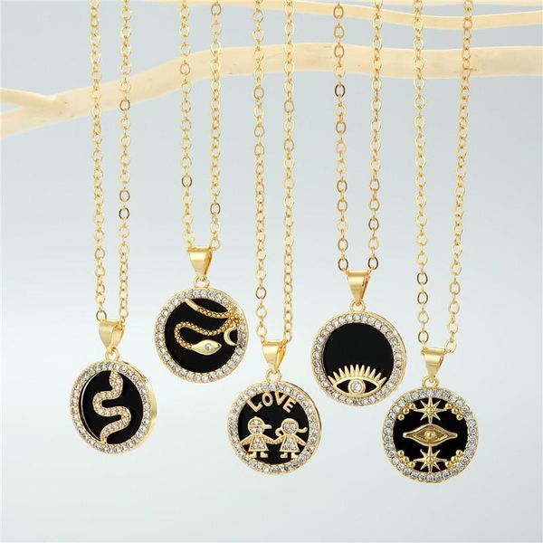 pendant necklaces 1pc vintage punk zircon evil eye snake necklace chain for women black enamel round choker party jewelry n276, Silver
pendant necklaces 1pc vintage punk zircon evil eye snake necklace chain for women black enamel round choker party jewelry n276, Silver