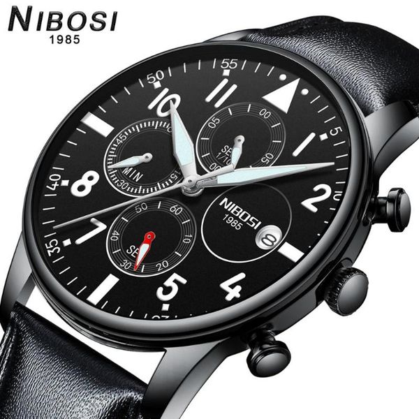 wristwatches nibosi watch men fashion sport quartz clock mens watches leather business waterproof relogio masculino, Slivery;brown
wristwatches nibosi watch men fashion sport quartz clock mens watches leather business waterproof relogio masculino, Slivery;brown