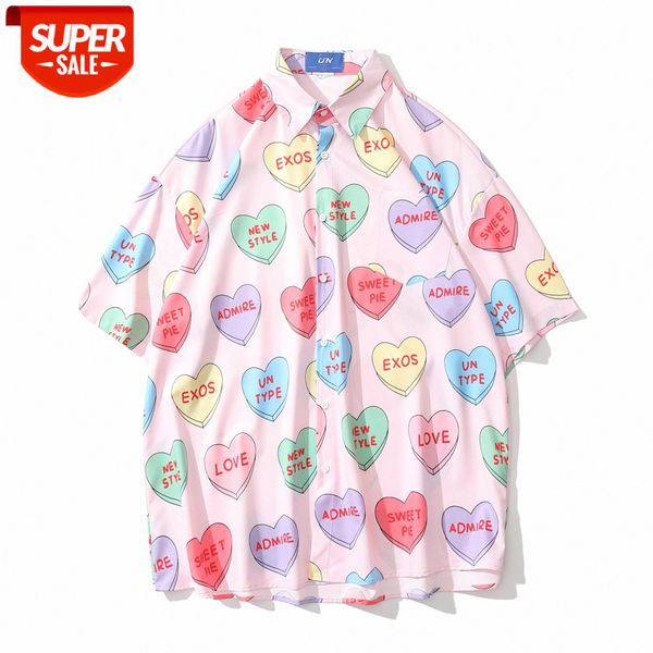 men's 3d digital printing heart shaped full print fashion street short sleeve shirt #hx9d, White;black
men's 3d digital printing heart shaped full print fashion street short sleeve shirt #hx9d, White;black