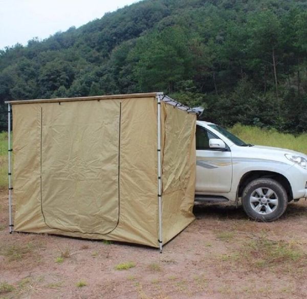 tents and shelters sunnday car roof awning with side wall shelter room for vehicle, tent camping(khaki,6.5x10ft floor)
tents and shelters sunnday car roof awning with side wall shelter room for vehicle, tent camping(khaki,6.5x10ft floor)