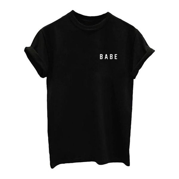 women's t-shirt female tees casual summer babe woman short sleeve o-neck black white tshirt
women's t-shirt female tees casual summer babe woman short sleeve o-neck black white tshirt