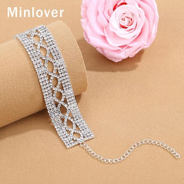 link, chain minlover full rhinestone adjustable hollow wedding link bracelets for women bridal charm bangles jewelry msl420, Black 
link, chain minlover full rhinestone adjustable hollow wedding link bracelets for women bridal charm bangles jewelry msl420, Black