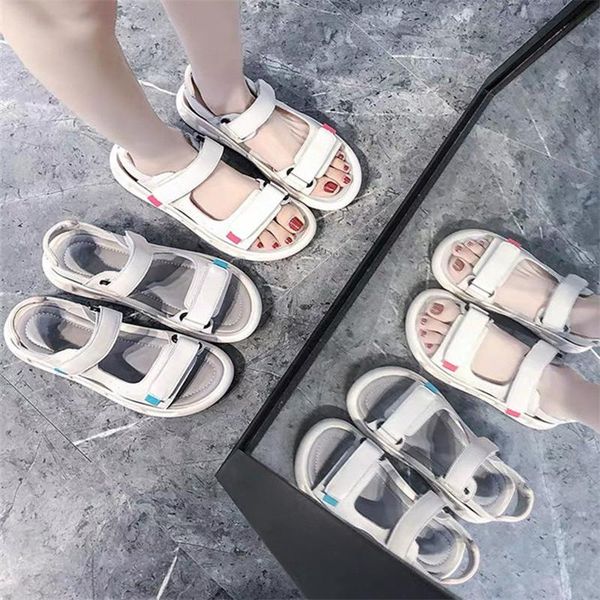 harajuku sports women's pu leather sandals summer flat bottom student non-slip wild shoes 2021 platform leisure beach, Black
harajuku sports women's pu leather sandals summer flat bottom student non-slip wild shoes 2021 platform leisure beach, Black