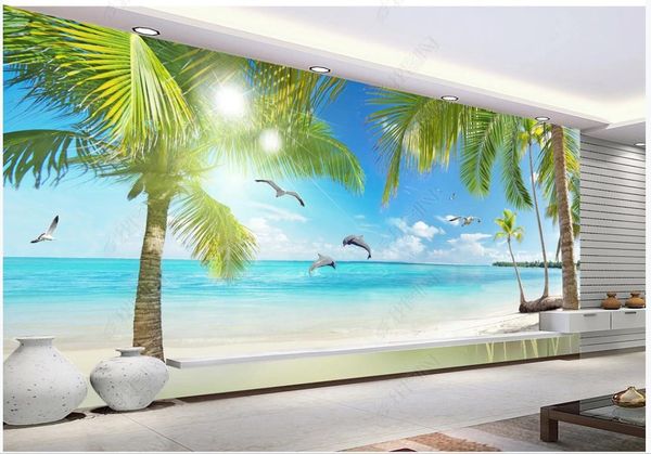 wallpapers custom po wallpaper for walls 3 d murals beautiful sea beach dolphin living room tv background wall papers home decor
wallpapers custom po wallpaper for walls 3 d murals beautiful sea beach dolphin living room tv background wall papers home decor