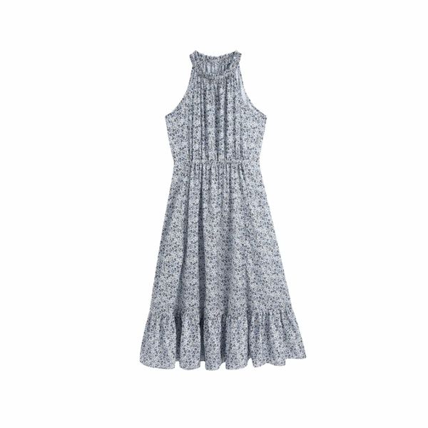 summer women flower printing ruffle collar vest midi dress female sleeveless clothes casual lady loose vestido d7581 210430, Black;gray
summer women flower printing ruffle collar vest midi dress female sleeveless clothes casual lady loose vestido d7581 210430, Black;gray