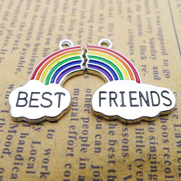 20 pieces/lot 25mm*38mm rhodium plated friends rainbow charms bracelet pendant for diy making, Bronze;silver
20 pieces/lot 25mm*38mm rhodium plated friends rainbow charms bracelet pendant for diy making, Bronze;silver