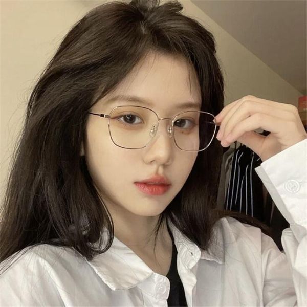 fashion sunglasses frames retro big frame glasses women no makeup anti-blue plain men contrasting cute decorative computer, Black
fashion sunglasses frames retro big frame glasses women no makeup anti-blue plain men contrasting cute decorative computer, Black