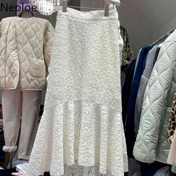 neploe high waist skirt lace white vintage fashion elegant jupe women black saia chic hollow out midi korean faldas mujer 210422
neploe high waist skirt lace white vintage fashion elegant jupe women black saia chic hollow out midi korean faldas mujer 210422