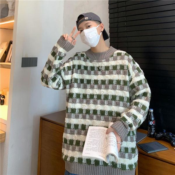 men's sweaters 2021 winter sweater loose brand youth black semi high neck printed korean thickened versatile recommend, White;black
men's sweaters 2021 winter sweater loose brand youth black semi high neck printed korean thickened versatile recommend, White;black