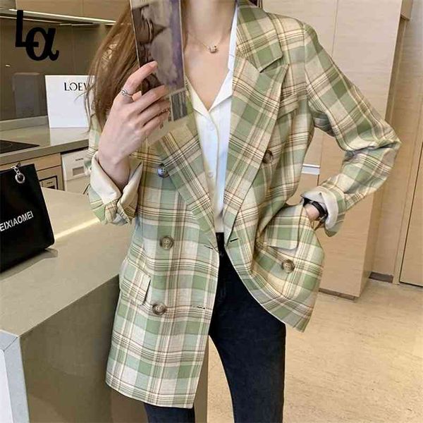 women spring autumn vintage loose female pockets blazers casual street lady outwears double breasted blazer jacket 210519, White;black
women spring autumn vintage loose female pockets blazers casual street lady outwears double breasted blazer jacket 210519, White;black