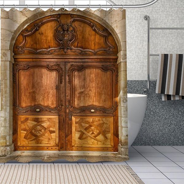 shower curtains custom old wooden door curtain waterproof bathroom polyester fabric with hooks
shower curtains custom old wooden door curtain waterproof bathroom polyester fabric with hooks