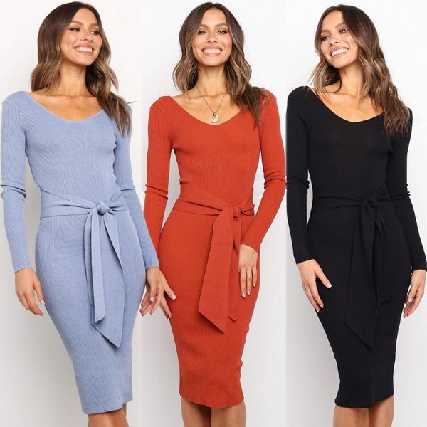 casual dresses women's long maxi sweater wrap v neck slit open back holiday bodycon dress with belt, Black;gray
casual dresses women's long maxi sweater wrap v neck slit open back holiday bodycon dress with belt, Black;gray