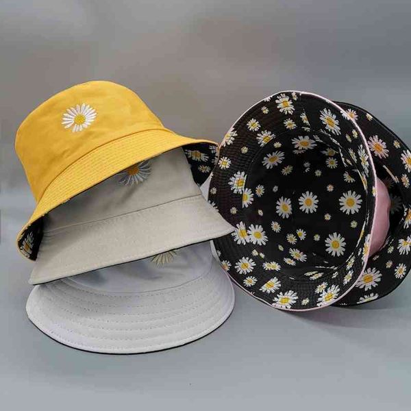 womens daisy embroidery hat winter double-sided bucket hats for men hip hop panama caps fishing reversible bob fisherman hat, Blue;gray
womens daisy embroidery hat winter double-sided bucket hats for men hip hop panama caps fishing reversible bob fisherman hat, Blue;gray