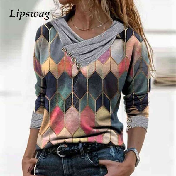 fashion vintage geometric shirt blouse spring autumn long sleeve women pullover casual zipper v-neck loose shirts blusa 3xl, White
fashion vintage geometric shirt blouse spring autumn long sleeve women pullover casual zipper v-neck loose shirts blusa 3xl, White