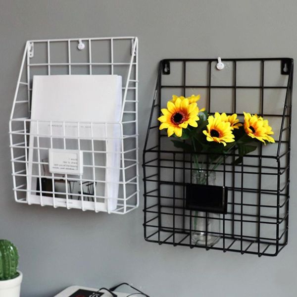 hooks & rails metal decorative storage basket wall-mounted grid hanging rack spaper magazine file iron office home decoratio
hooks & rails metal decorative storage basket wall-mounted grid hanging rack spaper magazine file iron office home decoratio