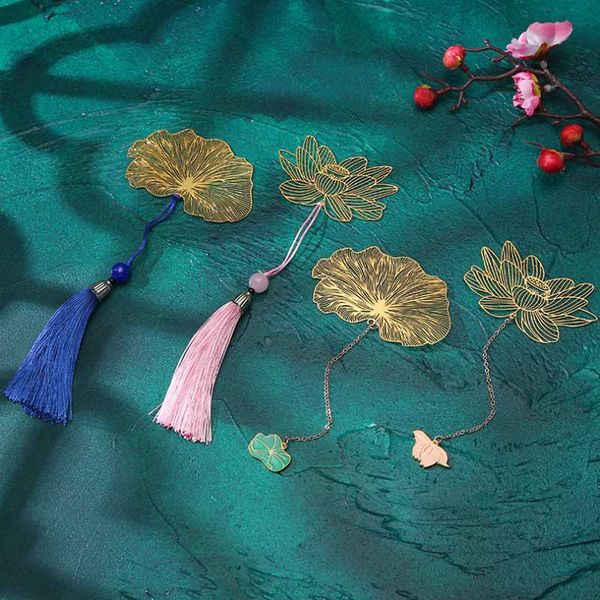 lotus leaf brass bookmark tassel pendant decoration accessories book mark page folder student office school supplies stationery
lotus leaf brass bookmark tassel pendant decoration accessories book mark page folder student office school supplies stationery