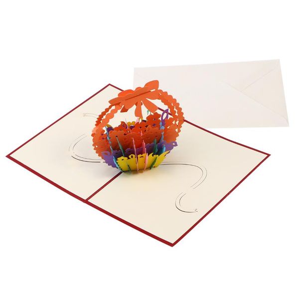 greeting cards 3d flower basket wish kirigami paper craft for mother's day
greeting cards 3d flower basket wish kirigami paper craft for mother's day