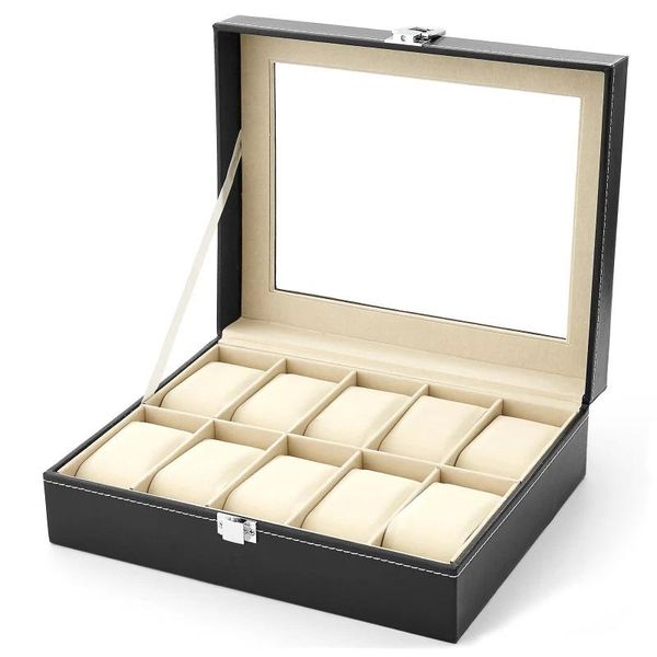 watch boxes & cases 2/3/6/10/12/20 slots leather display storage box organizer holder black jewelry gift, Black;blue
watch boxes & cases 2/3/6/10/12/20 slots leather display storage box organizer holder black jewelry gift, Black;blue