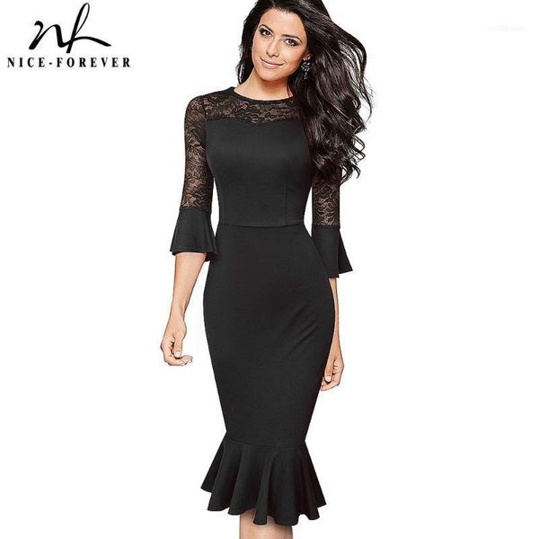 casual dresses nice-forever autumn women elegant lace patchwork cocktail party bodycon fitted vintage mermaid dress b5931, Black;gray
casual dresses nice-forever autumn women elegant lace patchwork cocktail party bodycon fitted vintage mermaid dress b5931, Black;gray
