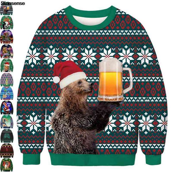 men women ugly christmas sweaters outrageously tacky funny holiday party crewneck sweatshirt couple pullover xmas jumpers, Black
men women ugly christmas sweaters outrageously tacky funny holiday party crewneck sweatshirt couple pullover xmas jumpers, Black