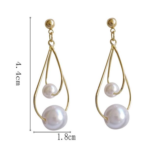 pair earrings ear pendant beads simple personality gifts jewelry for women xin- stud, Golden;silver
pair earrings ear pendant beads simple personality gifts jewelry for women xin- stud, Golden;silver