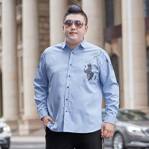 male 2021 men's long-sleeved dress shirt letter print casual slim lapel quality large size 8xl 7xl mens shirts, White;black
male 2021 men's long-sleeved dress shirt letter print casual slim lapel quality large size 8xl 7xl mens shirts, White;black