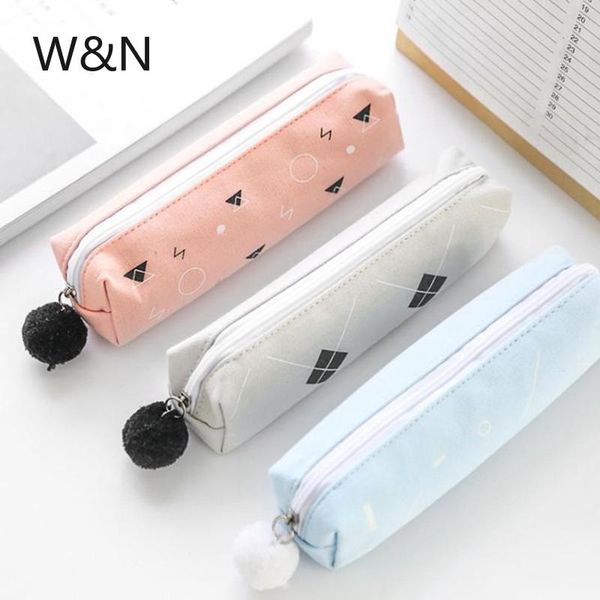 concise solid color canvas pencil case kawaii for girls boy school student stationery hairball bag pencilcase bags
concise solid color canvas pencil case kawaii for girls boy school student stationery hairball bag pencilcase bags