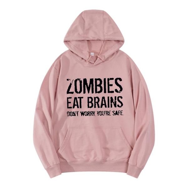 zombies eat brains don't worry you are safe funny letter cotton sport hoodie women oversized sweatshirt hoody clothing women's hoo, Black
zombies eat brains don't worry you are safe funny letter cotton sport hoodie women oversized sweatshirt hoody clothing women's hoo, Black