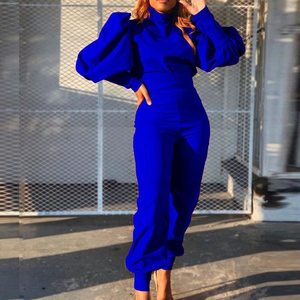 women's two piece pants women solid set outfits elegant office lady blouse shirt and high waist fashion puff sleeve suits streetwear, White
women's two piece pants women solid set outfits elegant office lady blouse shirt and high waist fashion puff sleeve suits streetwear, White