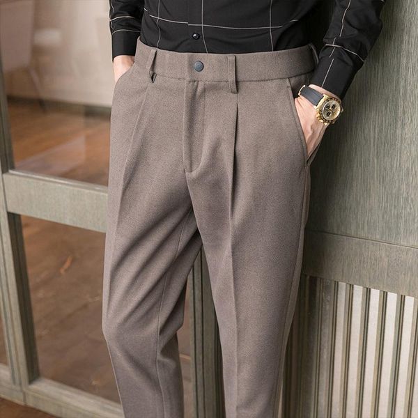 men's suits & blazers woolen pleated suit pant formal dresstrousers for men total om relaxed classic fit single black brown pants, White;black
men's suits & blazers woolen pleated suit pant formal dresstrousers for men total om relaxed classic fit single black brown pants, White;black