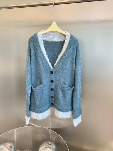women's knits & tees 2021 women fashion long-sleeved mohair color-blocking long sweater 1111, White
women's knits & tees 2021 women fashion long-sleeved mohair color-blocking long sweater 1111, White