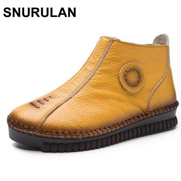 boots snurulan vintage style genuine leather women flat booties soft cowhide women's shoes zip ankle warm winter, Black
boots snurulan vintage style genuine leather women flat booties soft cowhide women's shoes zip ankle warm winter, Black