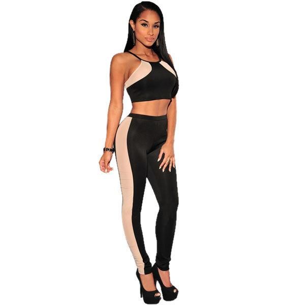 women's jumpsuits & rompers bodysuit womens fashion tight 2 piece bra jumpsuit, Black;white
women's jumpsuits & rompers bodysuit womens fashion tight 2 piece bra jumpsuit, Black;white