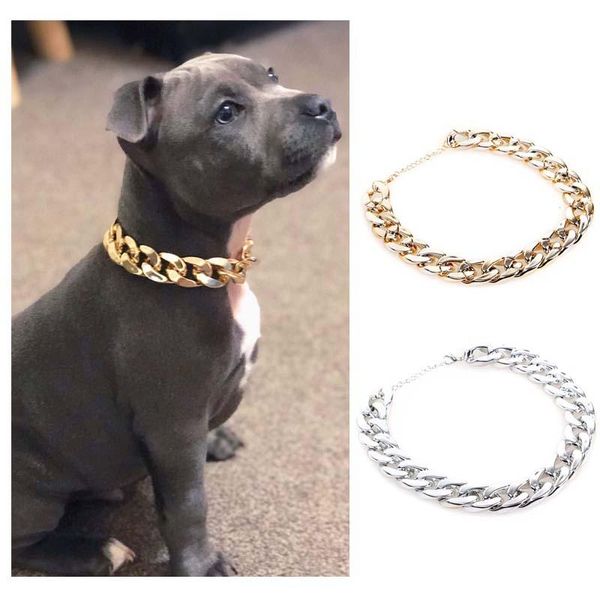 dog collars & leashes gold plastic plated for dogs snake chain big fashion jewelry accessories pitbull pugs pinch collar
dog collars & leashes gold plastic plated for dogs snake chain big fashion jewelry accessories pitbull pugs pinch collar