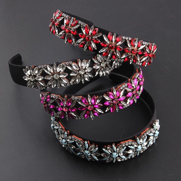 fashion inlaid colorful rhinestone flower headband ladies elegant hair accessories, Silver
fashion inlaid colorful rhinestone flower headband ladies elegant hair accessories, Silver