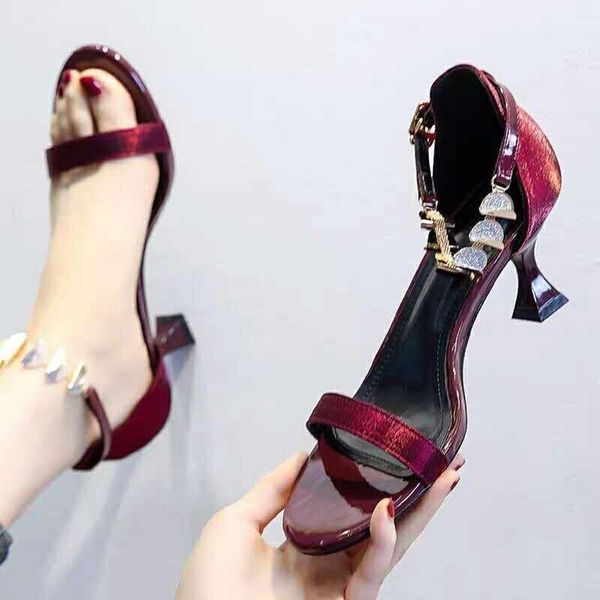 women shoes high heels pumps sandals 2021 high-heeled metal decoration summer footwear dress, Black
women shoes high heels pumps sandals 2021 high-heeled metal decoration summer footwear dress, Black