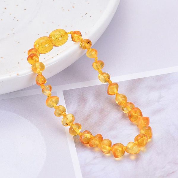 charm bracelets 1pc 15cm natural ambers teething baltic baby bracelet children molars diy irregular on hand child jewelry, Golden;silver
charm bracelets 1pc 15cm natural ambers teething baltic baby bracelet children molars diy irregular on hand child jewelry, Golden;silver