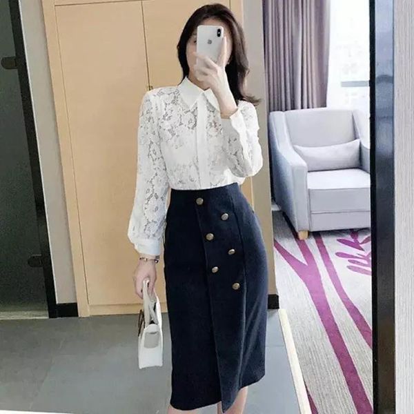 skirts 2021 women slim midi skirt lady high waist package hip split long with metal buckles decoration, Black
skirts 2021 women slim midi skirt lady high waist package hip split long with metal buckles decoration, Black