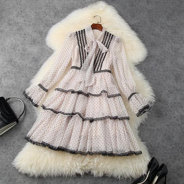 and american women's european clothing styles for spring 2021 long sleeve bow collar lace mesh fashion dress casual dresses, Black;gray
and american women's european clothing styles for spring 2021 long sleeve bow collar lace mesh fashion dress casual dresses, Black;gray