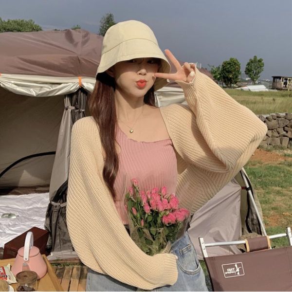 women's knits & tees fall winter cardigans crop women lantern sleeve casual loose knit cardigan sweaters coat lazy wind korean clothes, White
women's knits & tees fall winter cardigans crop women lantern sleeve casual loose knit cardigan sweaters coat lazy wind korean clothes, White