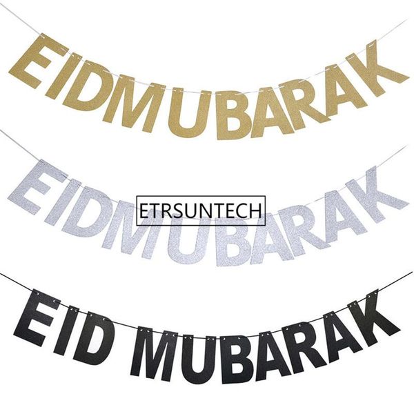 party decoration gold silver eid banner glitter paper garland mubarak muslim festival bunting ramadan
party decoration gold silver eid banner glitter paper garland mubarak muslim festival bunting ramadan