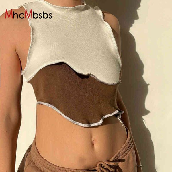 bicolor patchwork tee shirt women summer sleeveless round neck irregular crop beach vacation casual tank 210517, White
bicolor patchwork tee shirt women summer sleeveless round neck irregular crop beach vacation casual tank 210517, White