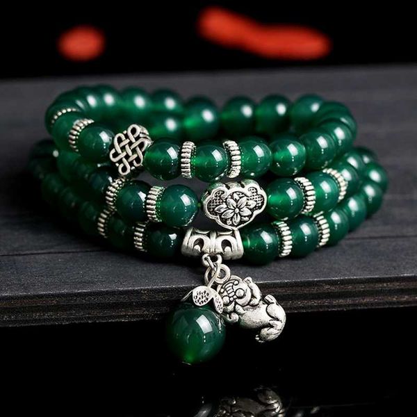 beaded, strands feng shui gift natural green agate 3 circles pixiu crystal bracelet for man and women good lucky amulet jewellery, Black
beaded, strands feng shui gift natural green agate 3 circles pixiu crystal bracelet for man and women good lucky amulet jewellery, Black