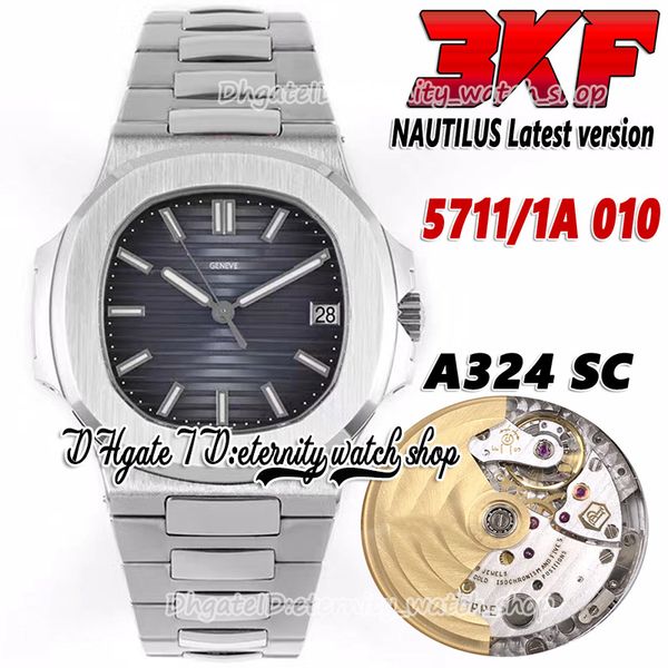 2022 3kf v3 upgraded 5711 324sc a324 automatic mens watch blue texture dial ss stainless steel bracele 40mm latest super version eternity sp, Slivery;brown
2022 3kf v3 upgraded 5711 324sc a324 automatic mens watch blue texture dial ss stainless steel bracele 40mm latest super version eternity sp, Slivery;brown