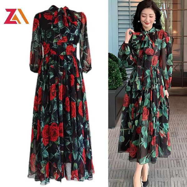 casual dresses zalady beach bohemia vacation maxi dress rose flower vintage printed bow fashion elegant holiday design women robes, Black;gray
casual dresses zalady beach bohemia vacation maxi dress rose flower vintage printed bow fashion elegant holiday design women robes, Black;gray